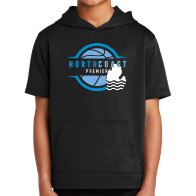 Sport-Tek ® Youth Sport-Wick ® Fleece Short Sleeve Hooded Pullover Thumbnail