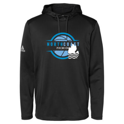 Adidas - Textured Mixed Media Hooded Sweatshirt Thumbnail